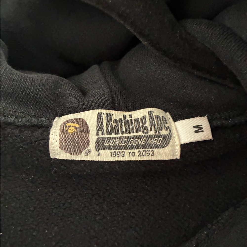 Bape 23rd Anniversary Gold Shark zip up hoodie in Black. - Picture 2 of 8